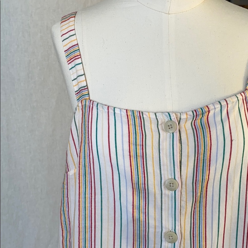 Rainbow stripe tank